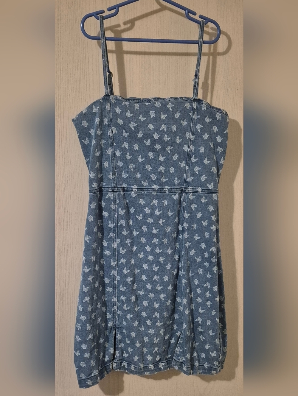 Aeropostale Blue Denim Top with White Trim